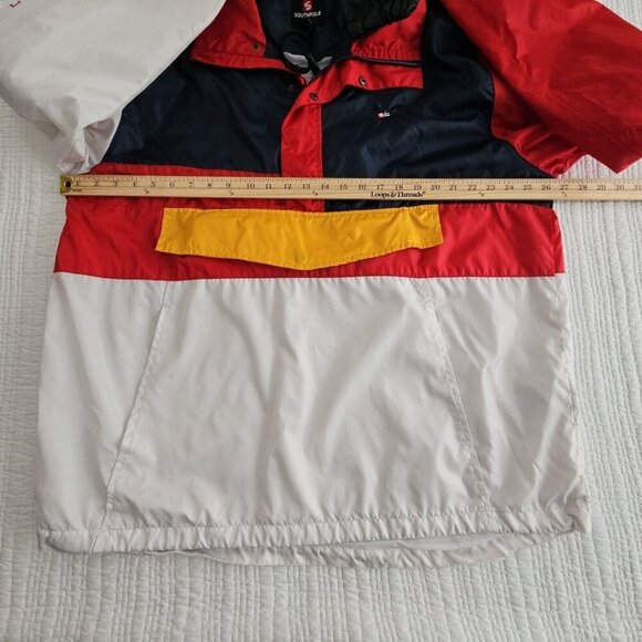 Southpole Windbreaker Pullover Men's XXL Red White Blue Packable Lightweight - Picture 9 of 16